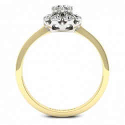 Scarlett - złoty pierścionek z diamentami